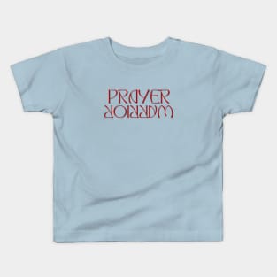 Prayer Warrior | Christian Typography Kids T-Shirt